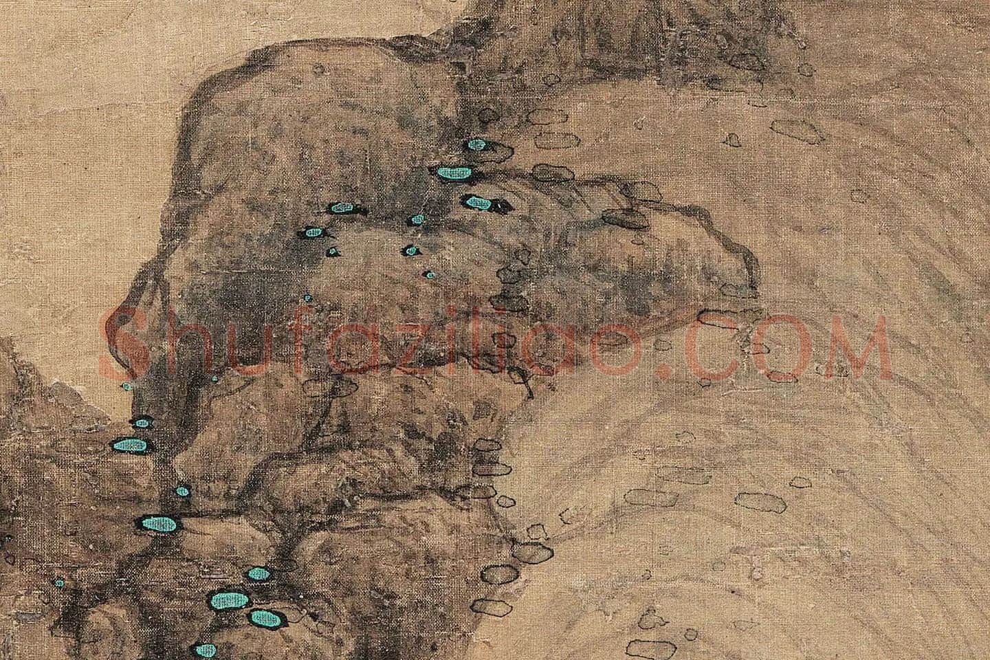 蓝瑛山水《松萝晚翠图》局部 (12)