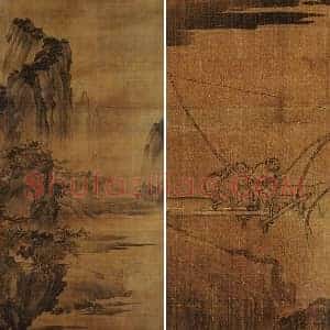 传荆浩《渔乐图》轴