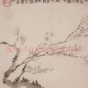 1754年 金农《梅花册》国画花鸟作品图片赏析