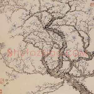 1760年 金农《梅花册》国画花鸟写意作品图片赏析