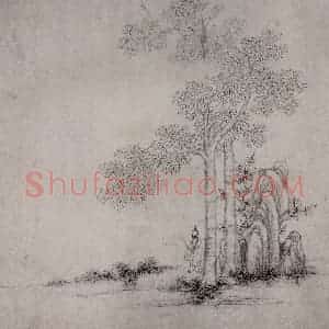1619年 陈洪绶《模古图》国画人物写意作品图片赏析