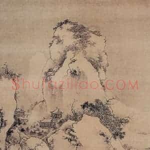 明代 戴进《踏雪寻梅图》国画山水作品图片赏析