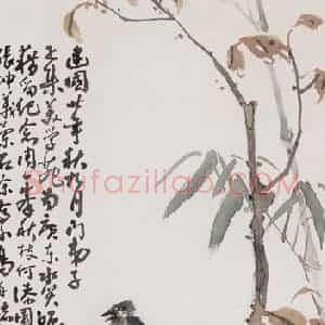 1931年 高奇峰《秋趣》国画花鸟作品图片赏析