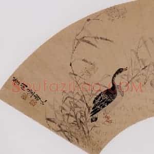 清代 边寿民《芦雁》国画花鸟写意作品图片赏析