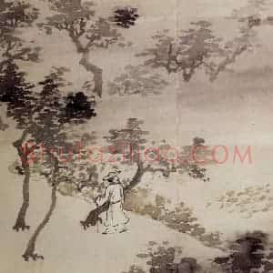 清代 罗聘《人物山水册》国画人物作品图片赏析