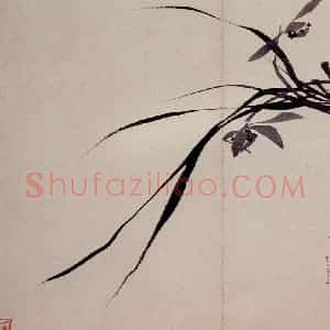 清代 罗聘《兰花册》国画花鸟作品图片赏析