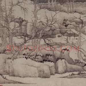 1657年 龚贤《山水册》国画山水作品图片赏析