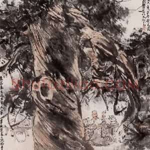 1983年 黄胄《虚谷和尚像》国画综合作品图片赏析