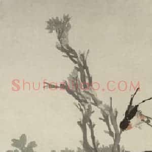 清代 任颐《花卉禽鸟四条屏》国画综合作品图片赏析