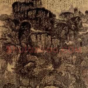 1976年 黄秋园《庐山览胜图》国画山水作品图片赏析