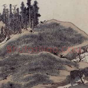 明代 沈周《东庄图册》国画山水作品图片赏析