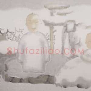 2002年 田黎明《宿》国画人物作品图片赏析
