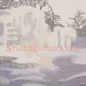 2002年 田黎明《高士夏凉》国画人物作品图片赏析