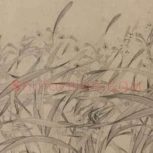宋代 赵孟坚《水仙图》国画花鸟作品图片赏析