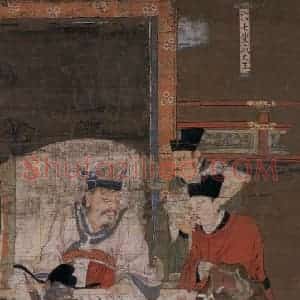 宋代 陆信忠《变成王》国画人物工笔作品图片赏析