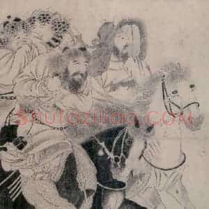 金代 宫素然《明妃出塞图》国画人物作品图片赏析