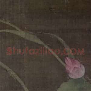 宋代 于子明《莲池水禽图(一)》国画花鸟作品图片赏析