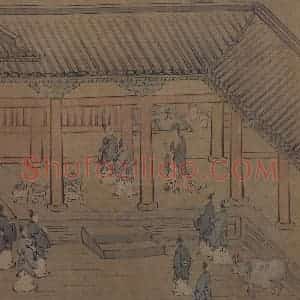 宋代 马和之《诗经周颂十篇图》国画人物作品图片赏析