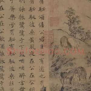 宋代 马和之（传）《鲁颂三篇图》国画综合作品图片赏析