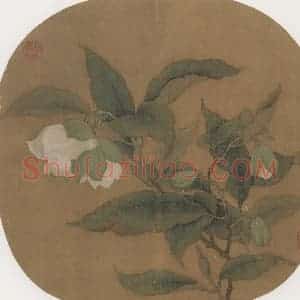 宋朝《夜合花图》国画花鸟作品图片赏析