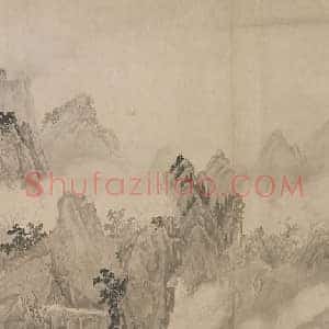 赵芾江山万里图卷