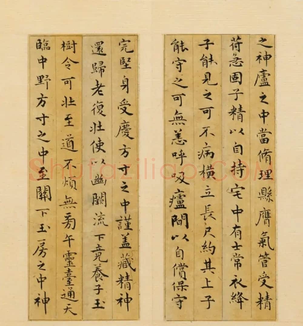 祝允明67岁小楷《黄庭经》册（近墨堂本） | 书法名家作品鉴赏