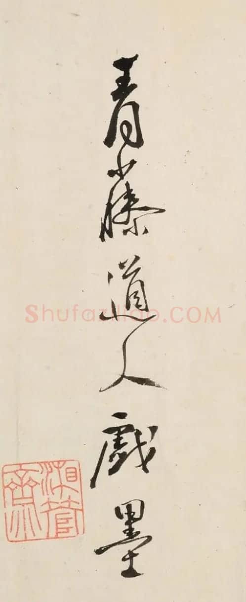 徐渭行书欣赏《自题画卷诗文》 | 书法名家作品鉴赏