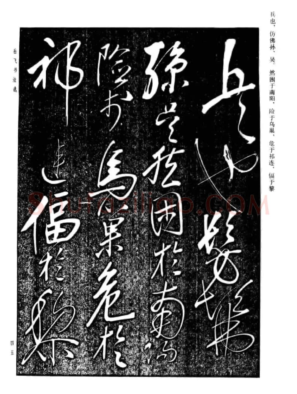 岳飞行草书法欣赏《后出师表》两种 | 书法作品鉴赏