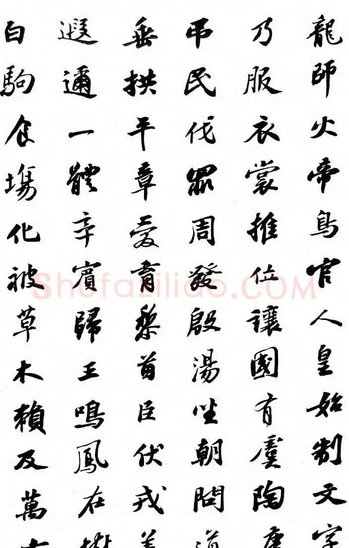 北宋苏东坡行书集字千字文 | 软笔书法作品