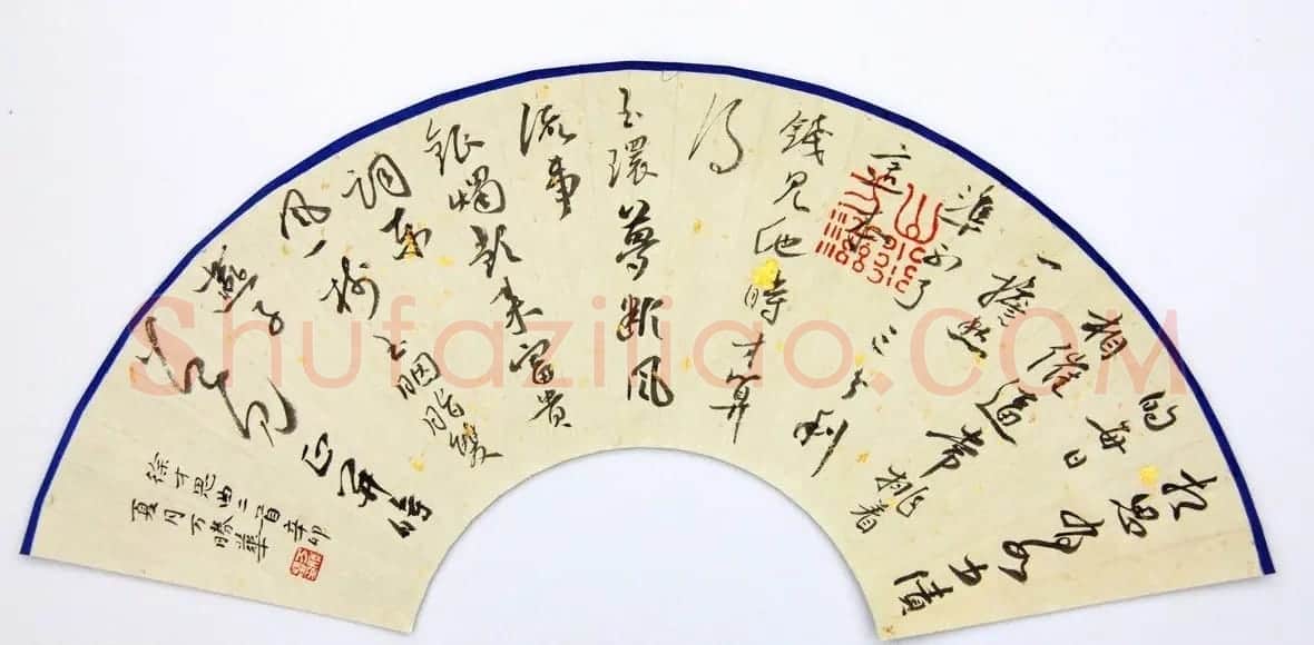 万胜华扇面书法作品欣赏 | 软笔书法作品