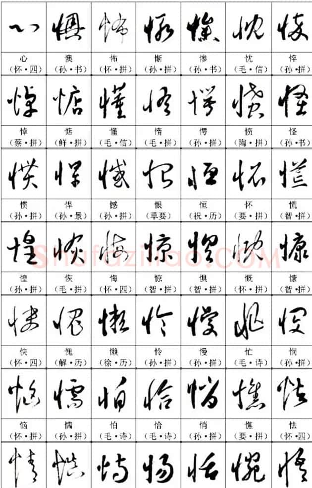 书法教材《名帖名家草书字帖范字》 | 毛笔草书字帖