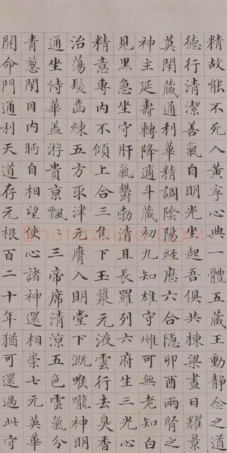 清代郭尚先楷书欣赏《黄庭内景经》卷 | 书法作品精选