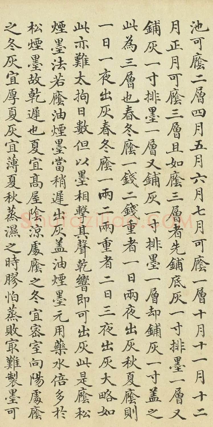 沈初小楷题记徐扬墨法集要图卷 | 传世书法作品欣赏