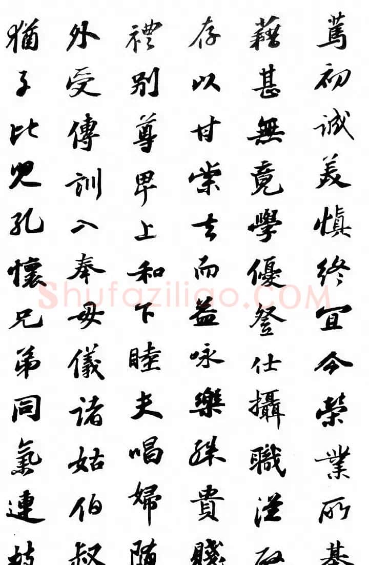 北宋苏东坡行书集字千字文 | 软笔书法作品