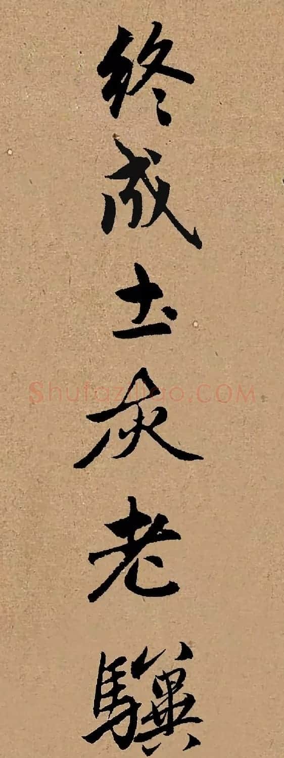 手机字帖:赵孟頫行书集字《龟虽寿》 | 书法作品欣赏
