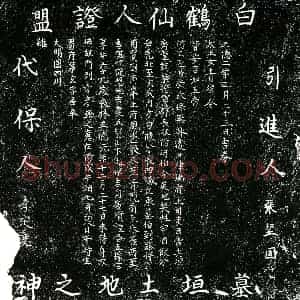 明代 楷书买地券拓片《明房彦谦买地券》高清图片欣赏