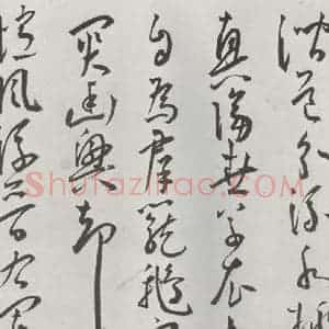 明代 王宠 草书《王宠书杂诗墨迹之四》毛笔书法草书作品图片欣赏