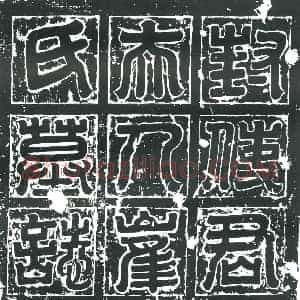 隋代 楷书墓志拓片《隋封孝琰妻崔娄诃志》高清图片欣赏