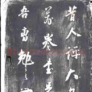 清代 书画碑拓片《铁保评苏大年画》高清图片欣赏