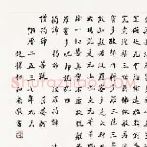 赵朴初《心经》书法作品欣赏