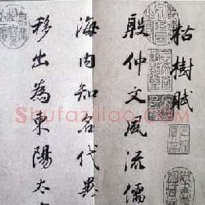 明末董其昌行书《临褚遂良枯树赋》两种