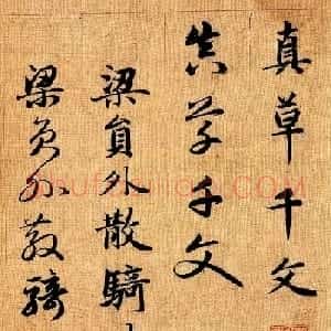 赵孟頫早年楷书草书二体千字文册