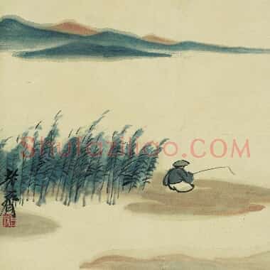 近现代齐白石国画山水作品《借山图册-10.TIF》高清大图资源下载