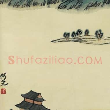 近现代齐白石国画山水作品《借山图册-14.TIF》高清大图资源下载