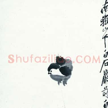 近现代齐白石国画《雏鸡轴.TIF》高清大图资源下载