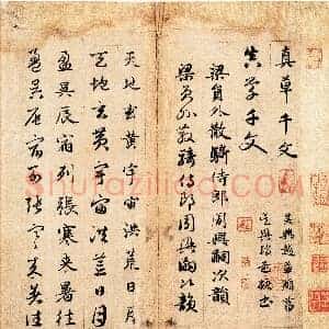 元 赵孟俯《真草千字文册》纸本 楷 草书 24.7×25 北京故宫博物院藏 共26页