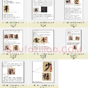 东晋 王羲之 十四笔法剖析 共11页