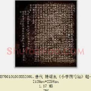 唐代 褚遂良《小字阴符经》越州石氏本 日本东京国立博物馆藏 共3页