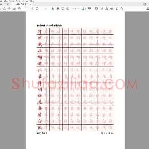 佚名 标准行楷 田字格临摹字帖.pdf