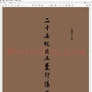 二十世纪出土玺印集成.pdf